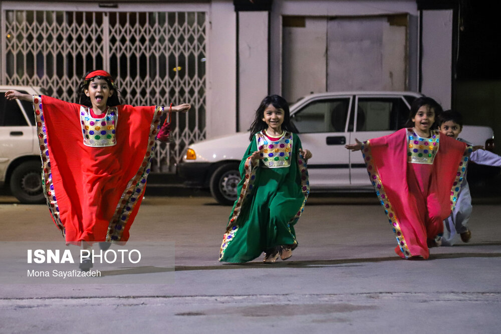 آیین سنتی «گرگیعان» در اهواز/ گزارش تصویری
