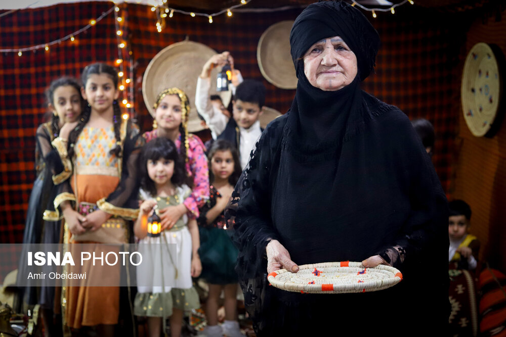 آیین سنتی «گرگیعان» در اهواز/ گزارش تصویری