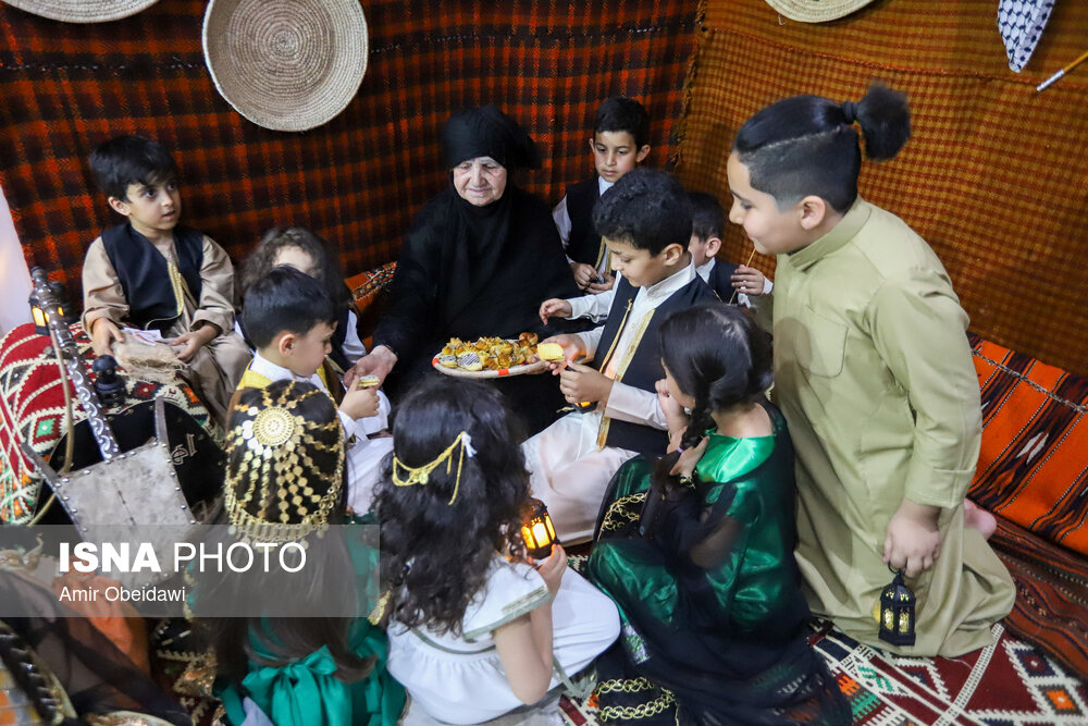 آیین سنتی «گرگیعان» در اهواز/ گزارش تصویری