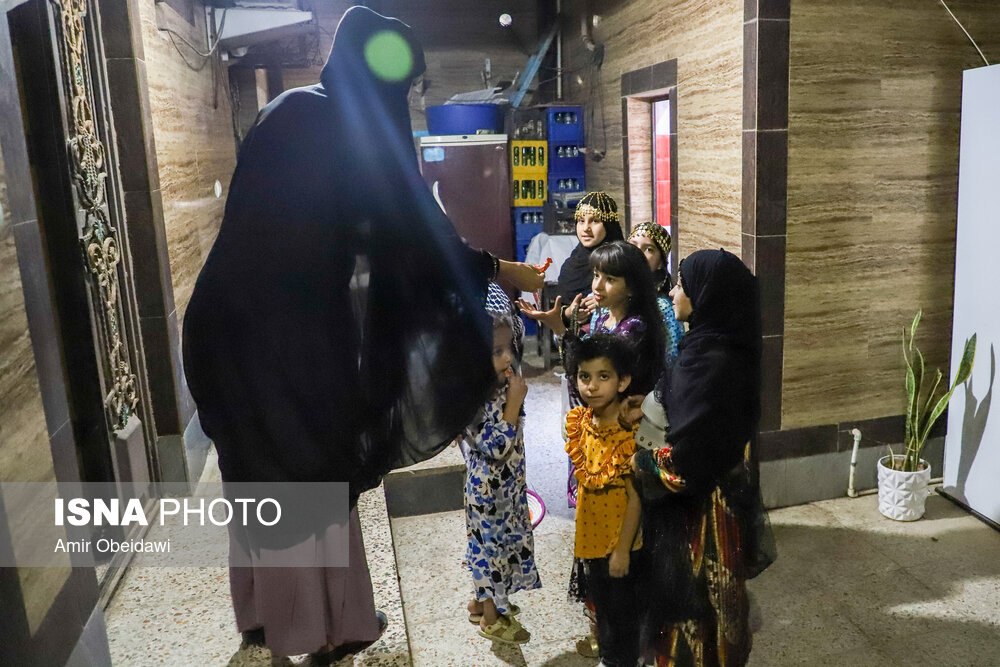 آیین سنتی «گرگیعان» در اهواز/ گزارش تصویری