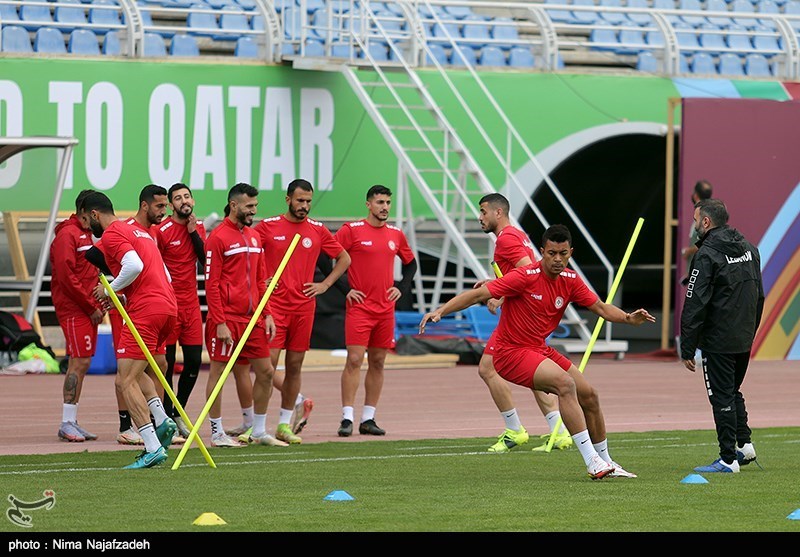 تمرین تیم‌های ملی ایران و لبنان/ گزارش تصویری
