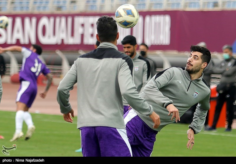 تمرین تیم‌های ملی ایران و لبنان/ گزارش تصویری