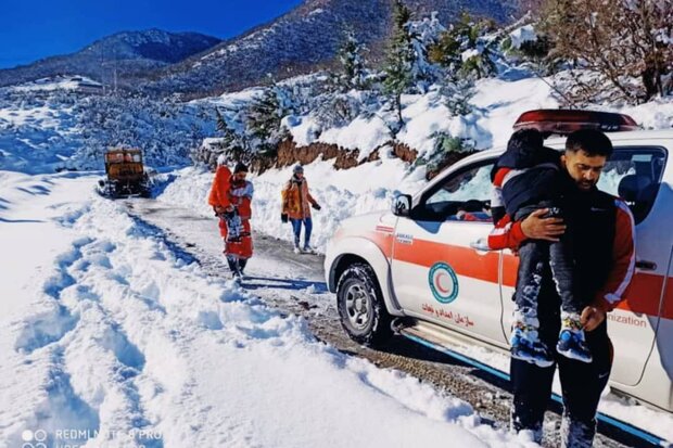 امدادرسانی به ۱۱۰۰ حادثه‌دیده در برف و سیلاب کشور