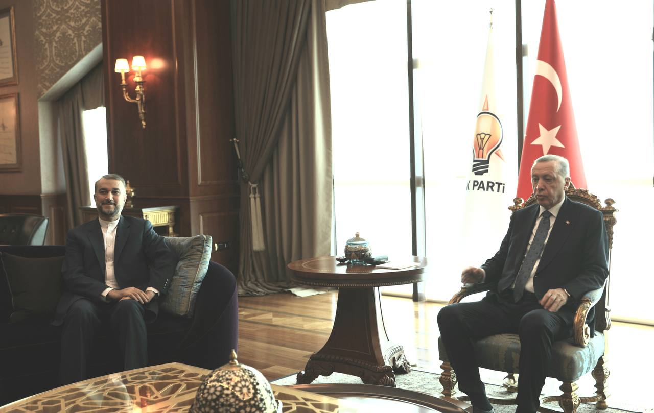 دیدار امیرعبداللهیان با رئیس‌جمهور ترکیه