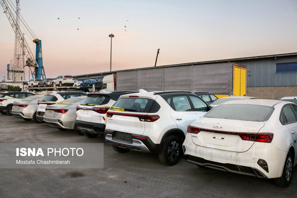 ترخیص اولین محموله خودرو‌های وارداتی/ گزارش تصویری