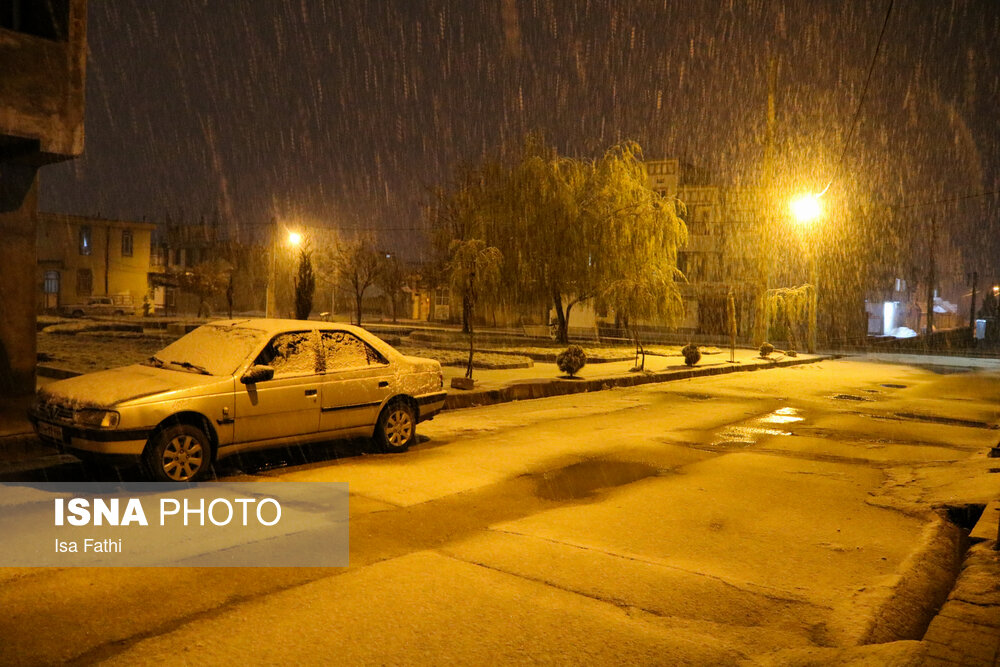 بارش اولین برف زمستانی یاسوج/ گزارش تصویری