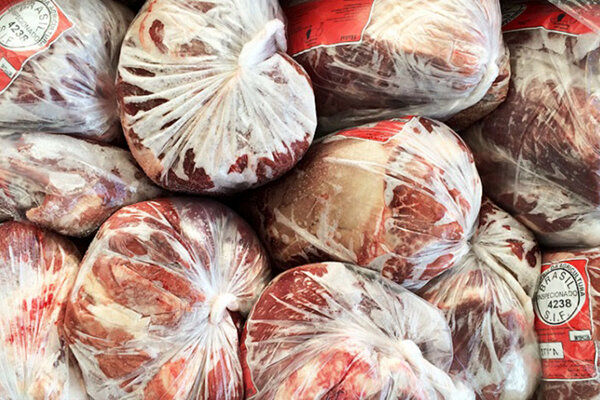 عرضه ۱۴۵۴ تن گوشت قرمز منجمد در تهران