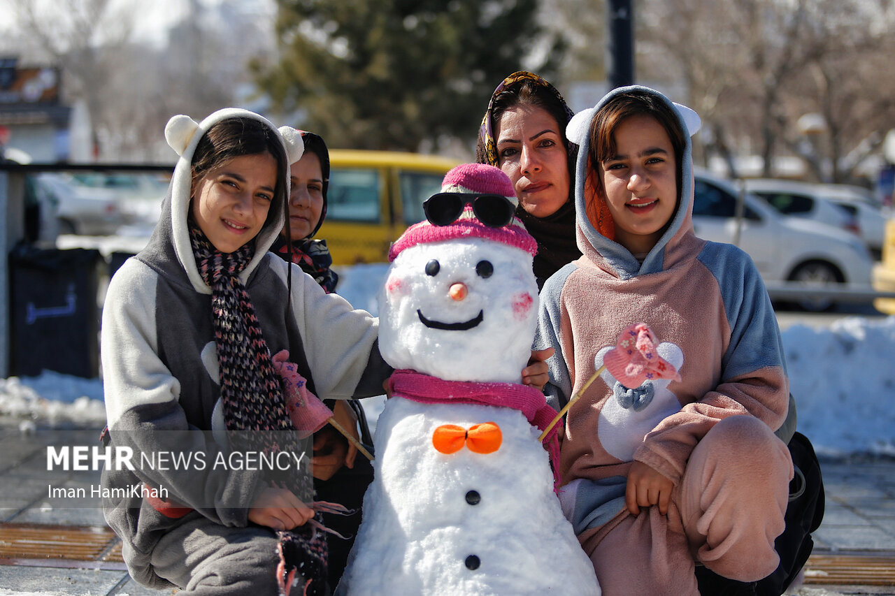 جشنواره آدم برفی در همدان/ گزارش تصویری