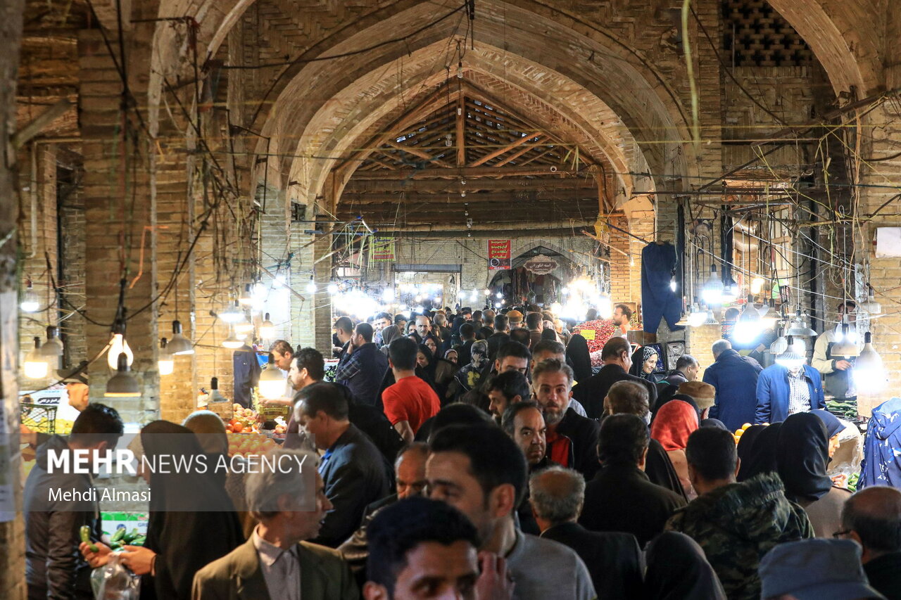 کوچه و بازار زنجان در آستانه نوروز/ گزارش تصویری