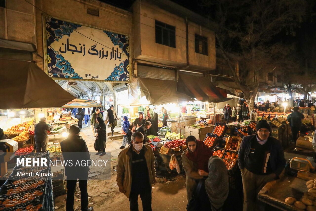 کوچه و بازار زنجان در آستانه نوروز/ گزارش تصویری