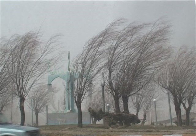 وزش باد شدید در جنوب تهران