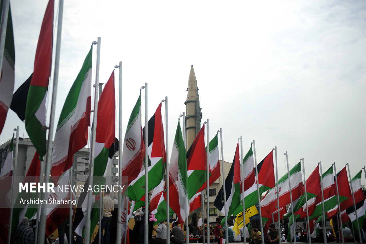 راهپیمایی روز قدس در تهران/ گزارش تصویری