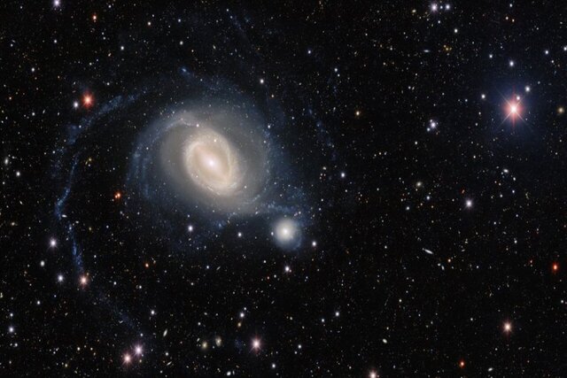 رقص باله ۲ کهکشان از منظر یکی از قوی‌ترین دوربین‌های جهان