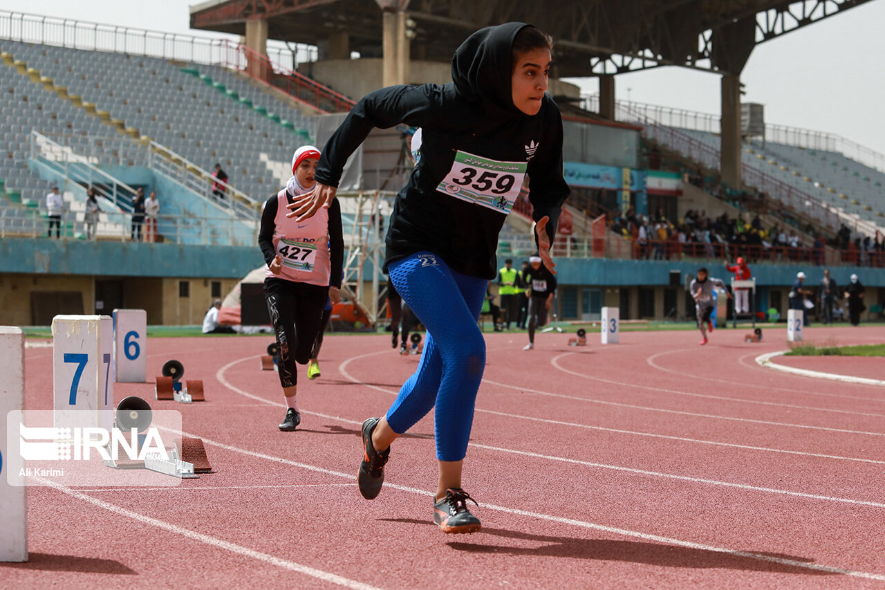 مسابقات دو و میدانی قهرمانی کشور دختران/ گزارش تصویری