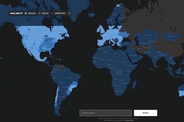 پوشش اینترنت ماهواره‌ای استارلینک به ۳۲ کشور رسید!