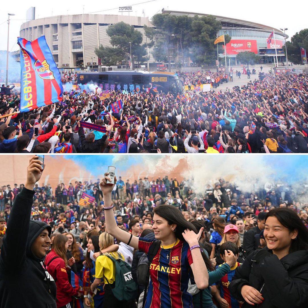 تاریخ‌سازی زنان بارسلونا با عبور از ال‌کلاسیکو؛ ۹۱۶۴۸ نفر در نیوکمپ!