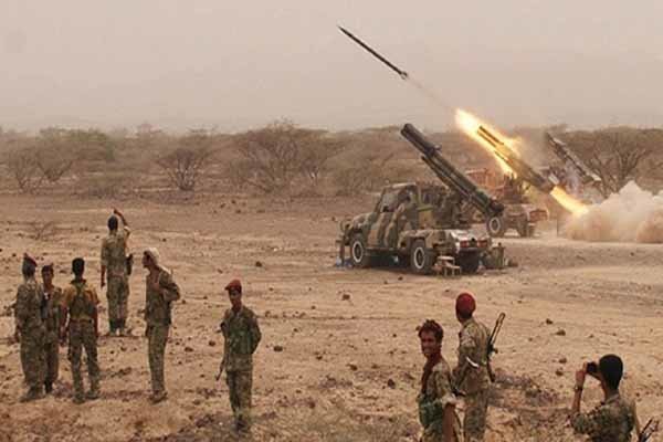 حمله موشکی ائتلاف سعودی به مواضع ارتش یمن