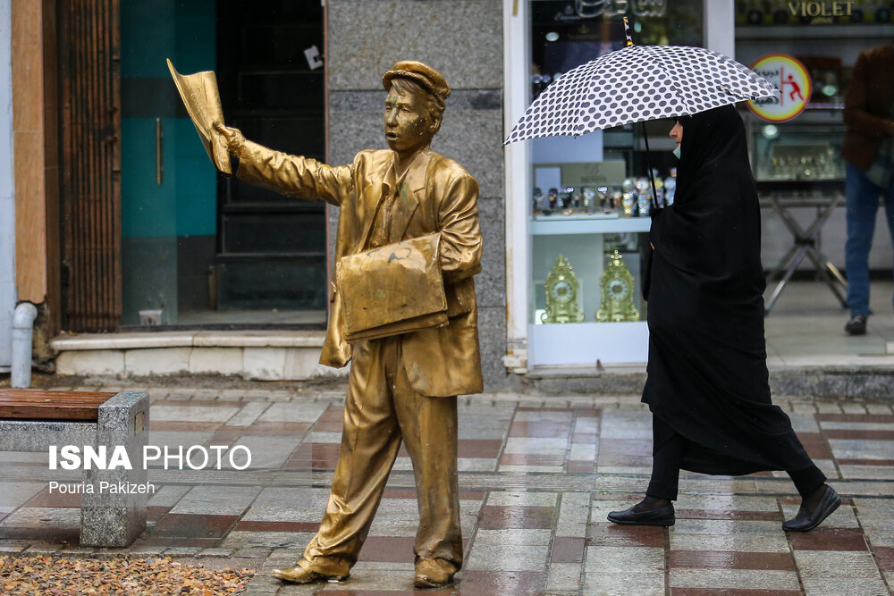 طراوت باران بهاری در همدان/ گزارش تصویری