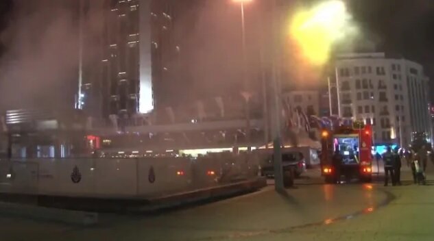 آتش سوزی در متروی استانبول