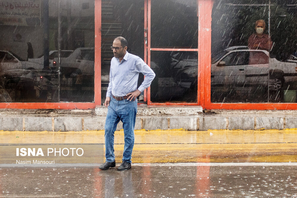 بارندگی در اهواز پس از دو روز خاکی/ گزارش تصویری