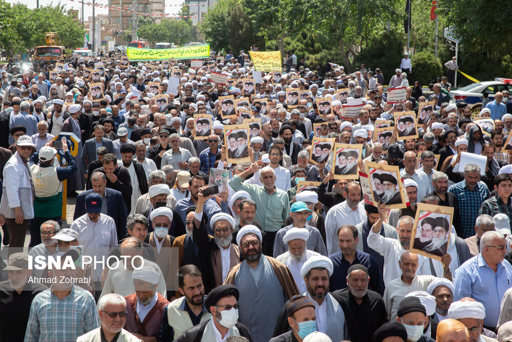 راهپیمایی ۱۵ خرداد در قم/ گزارش تصویری