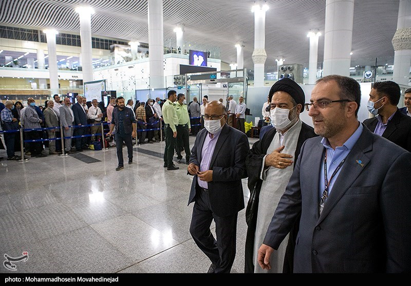 بدرقه اولین کاروان حجاج ایرانی/ گزارش تصویری