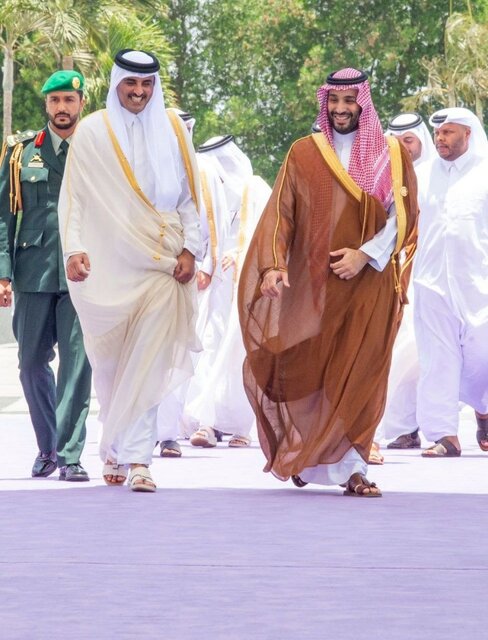 دیدار محمد بن سلمان با امیر قطر در جده