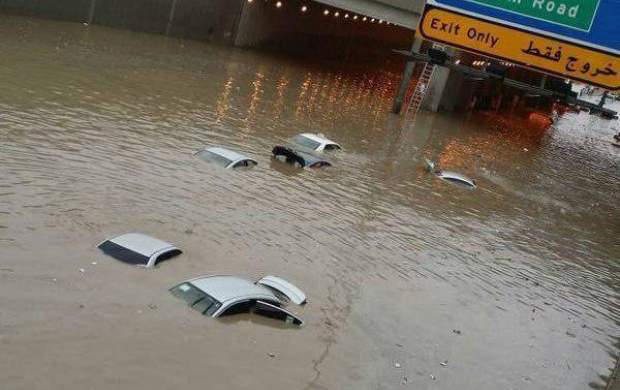 سیل در عربستان؛ در خانه «نماز» بخوانید