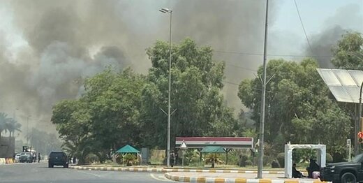 پارلمان عراق آتش گرفت
