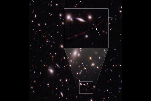 درخشش دورترین ستاره جهان در تصویر تلسکوپ 