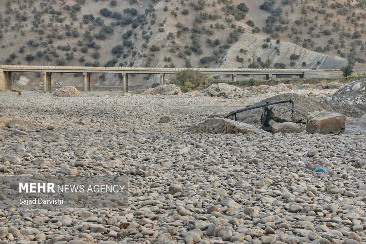 خشکسالی در بستر «کشکان»/ گزارش تصویری