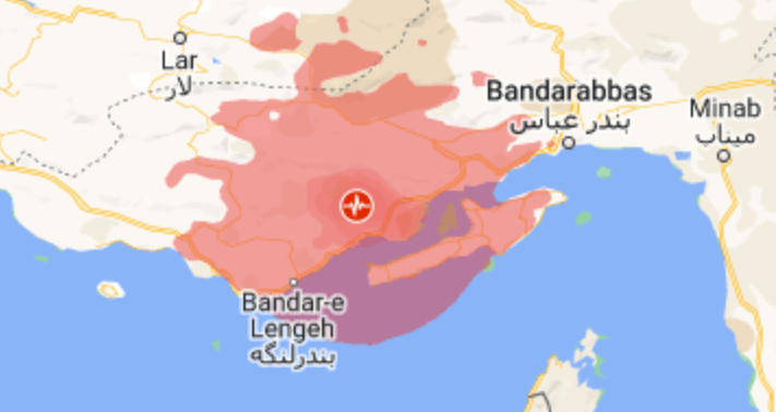 زلزله ۴.۹ ریشتری در بندر خمیر هرمزگان