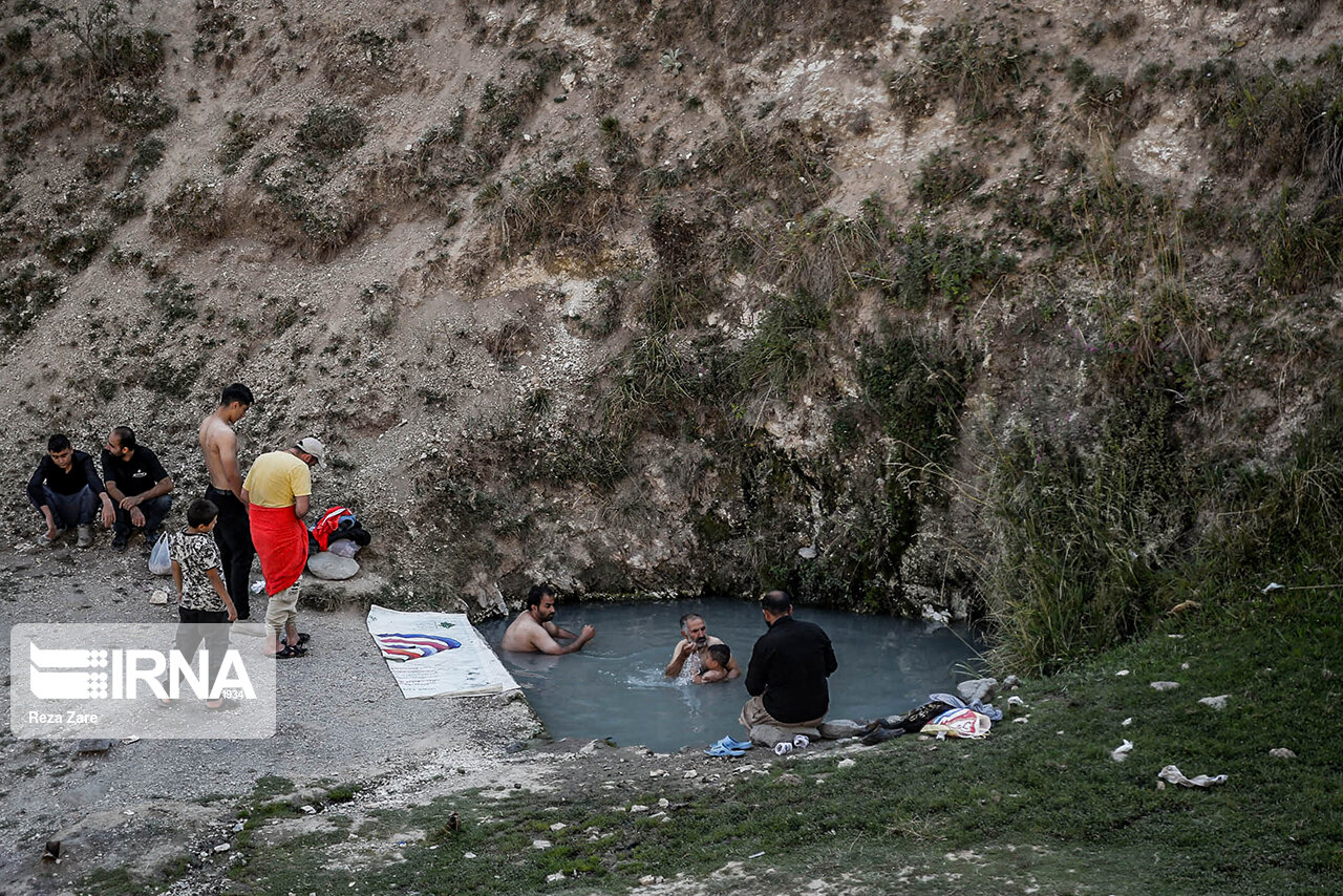 چشمه‌ آب معدنی یدی بلوک اردبیل/ گزارش تصویری