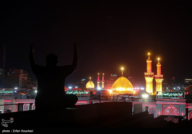 عزاداری شب اربعین در بین الحرمین/ گزارش تصویری