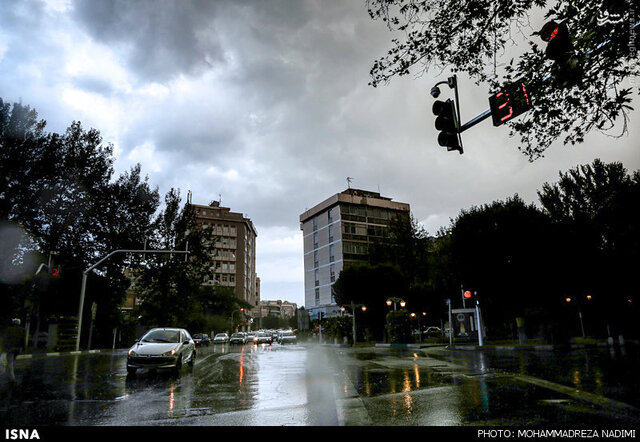 رگبار باران در ۹ استان