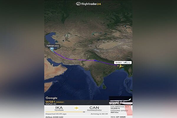 تهدید هواپیمای ایرانی به بمب گذاری در آسمان هند