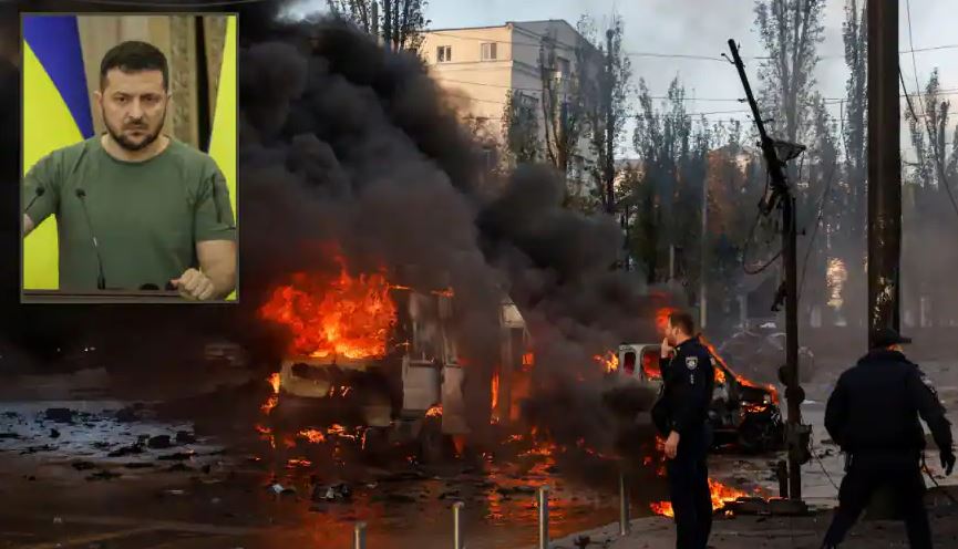 زلنسکی: روسیه با پهپاد‌های ایرانی به اوکراین حمله کرد