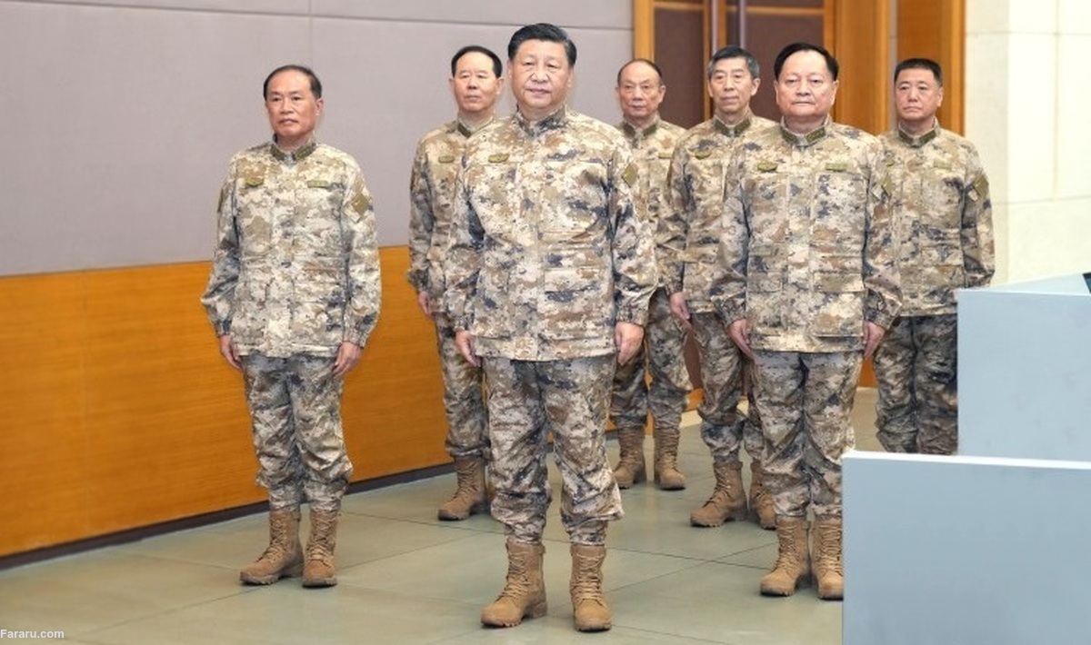 رئیس‌جمهور چین با «لباس جنگی» آفتابی شد!