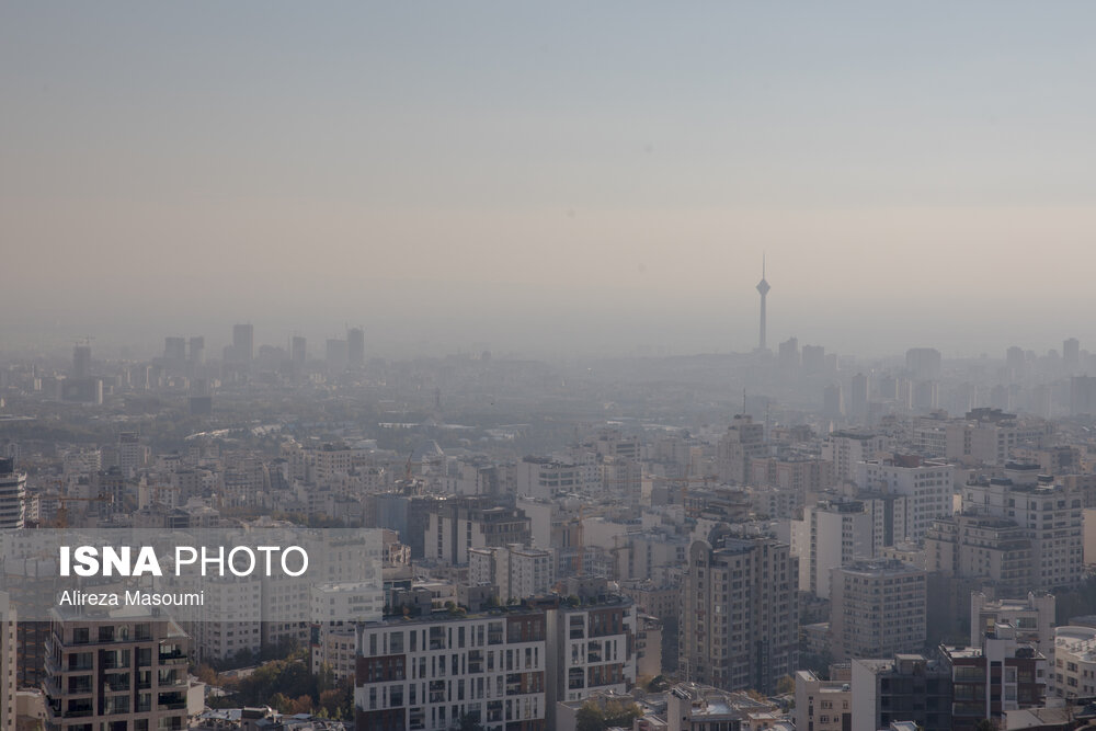 شرایط ناسالم هوای تهران/ گزارش تصویری