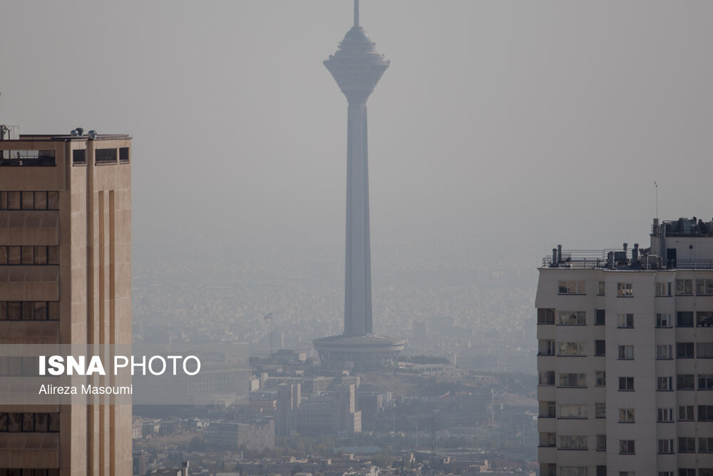 شرایط ناسالم هوای تهران/ گزارش تصویری