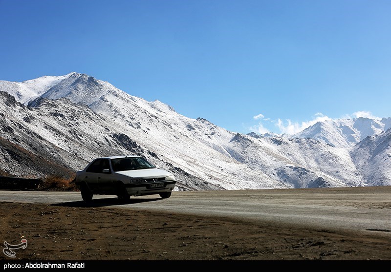 بارش برف در ارتفاعات تاریکدره همدان/ گزارش تصویری