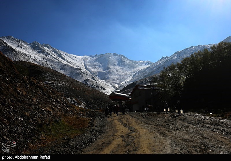 بارش برف در ارتفاعات تاریکدره همدان/ گزارش تصویری