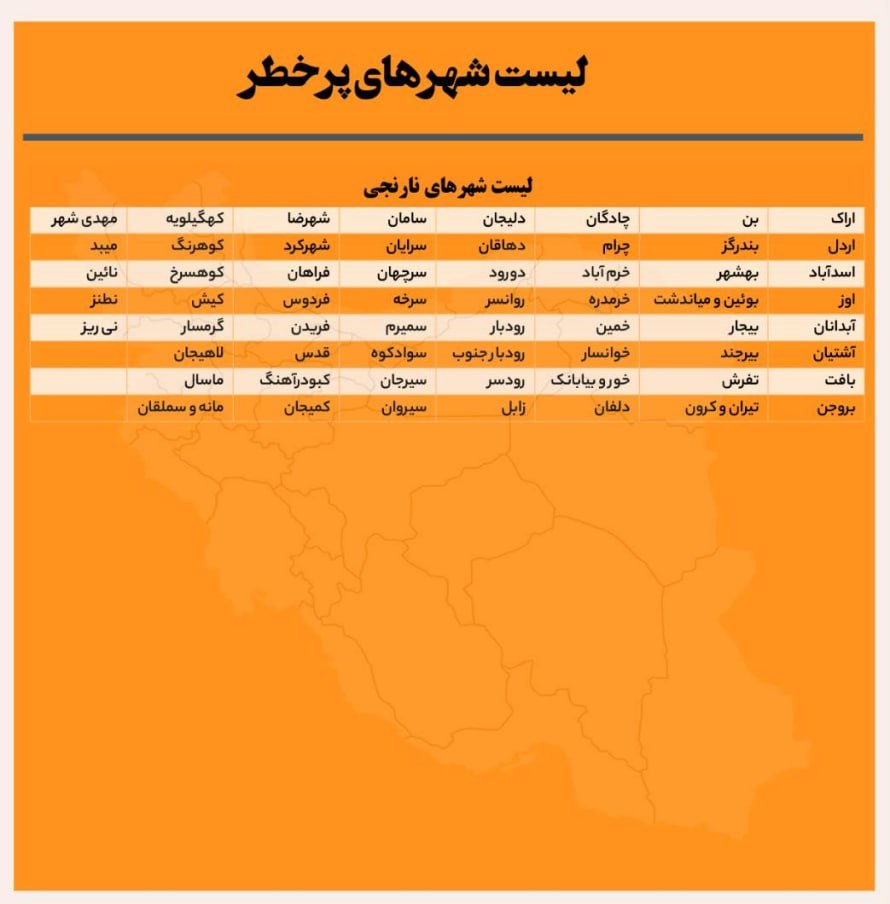 آخرین رنگ‌بندی کرونایی؛ کاهش و افزایش شهرهای «قرمز» و «زرد»