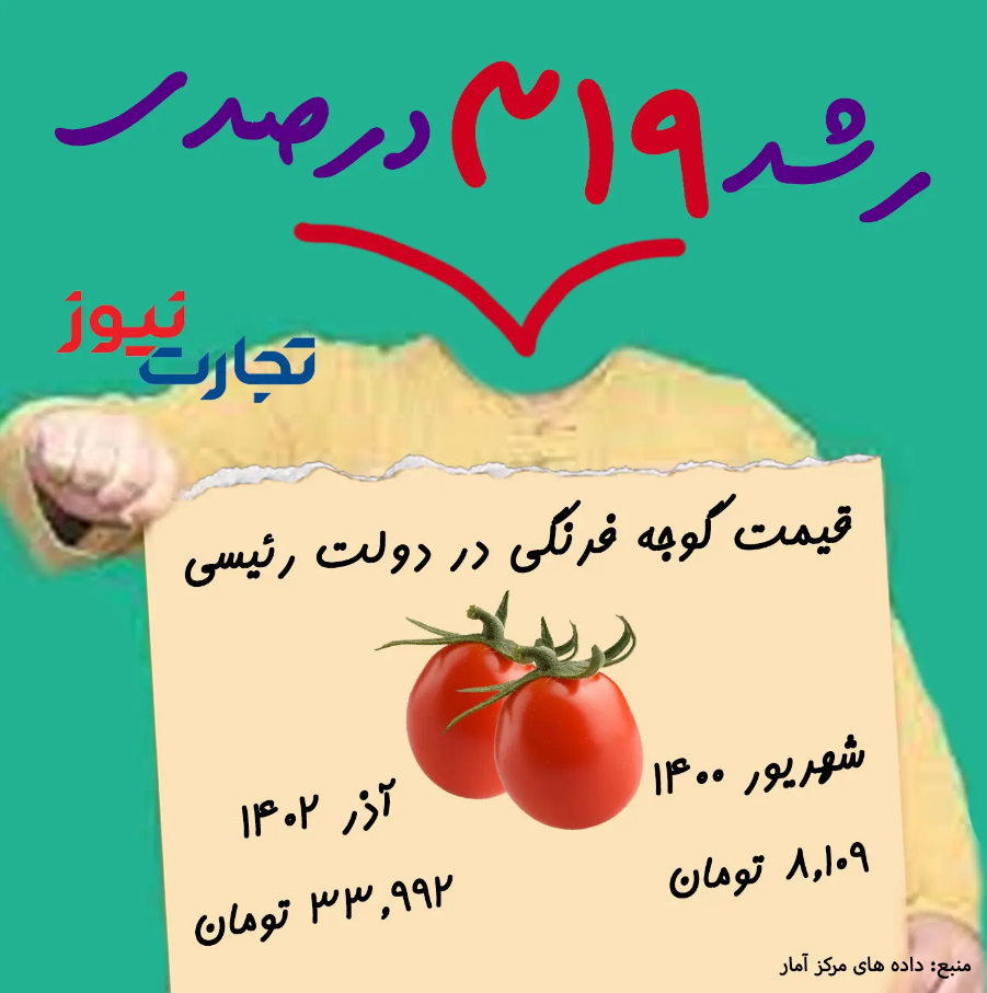 رشد عجیب قیمت گوجه در دولت سیزدهم