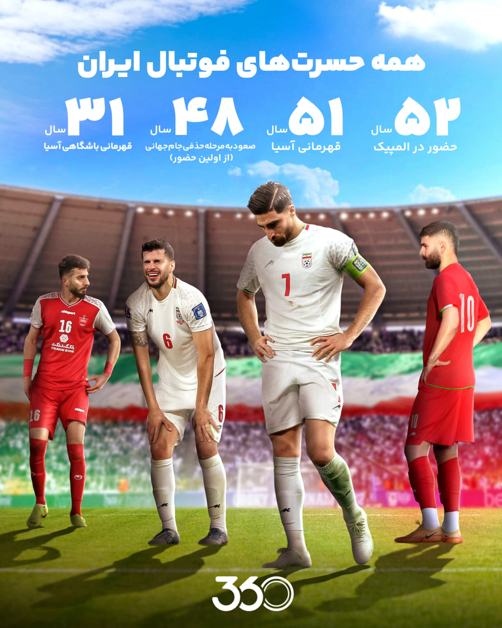 همه حسرت‌های فوتبال ایران!