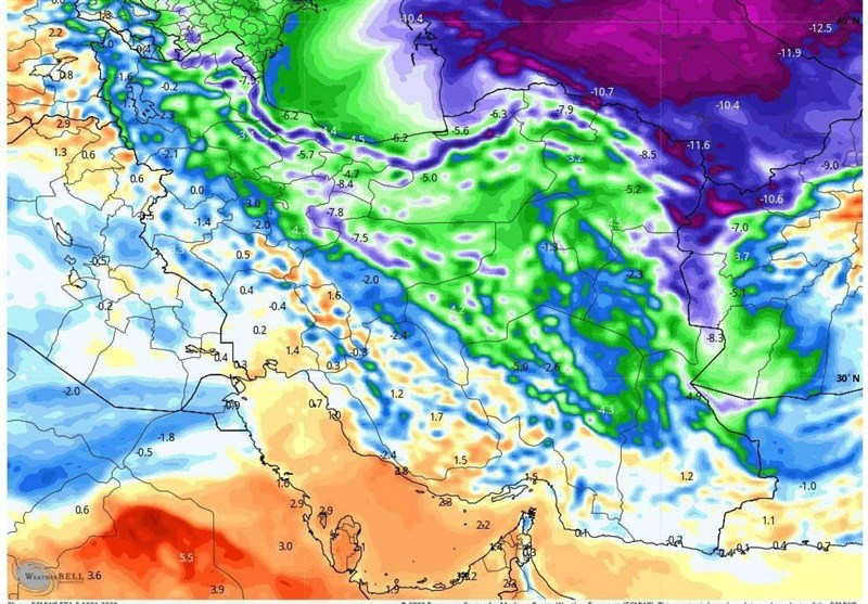 بارش برف ‌در مازندران؛