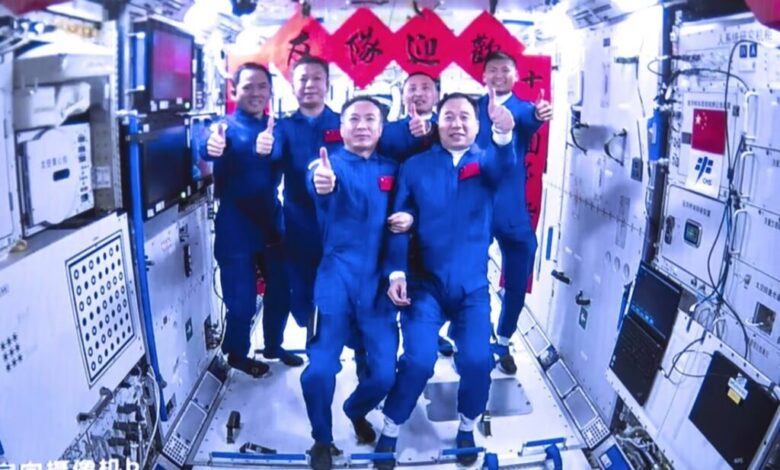 ورود فضانوردان جدید چینی به ایستگاه مداری