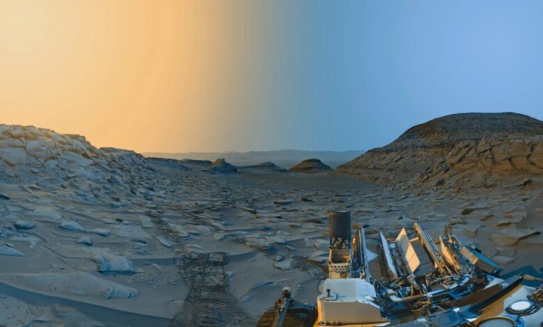 تصویری شگفت انگیز از چشم‌انداز «مریخ»