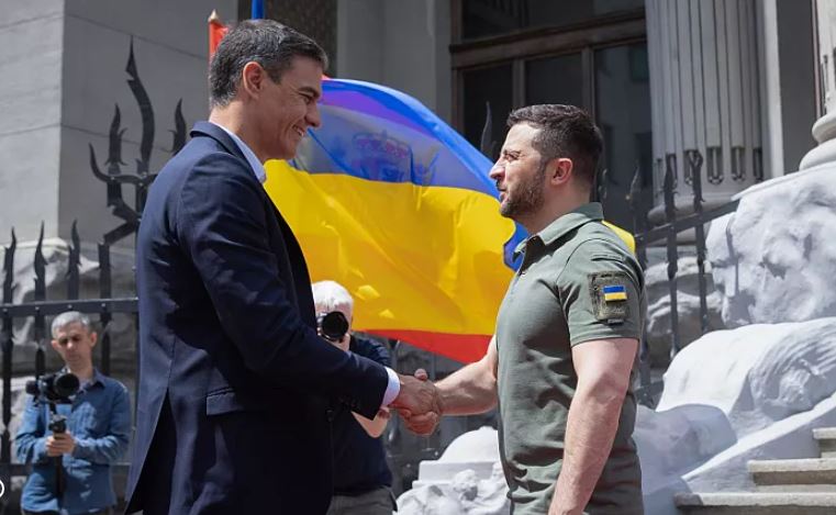 سفر نخست‌وزیر اسپانیا به کی‌یف؛ «حمایت از اوکراین در جنگ»
