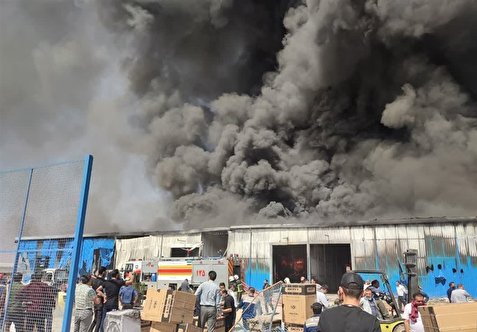 مهار آتش‌سوزی در شهرک صنعتی اصفهان